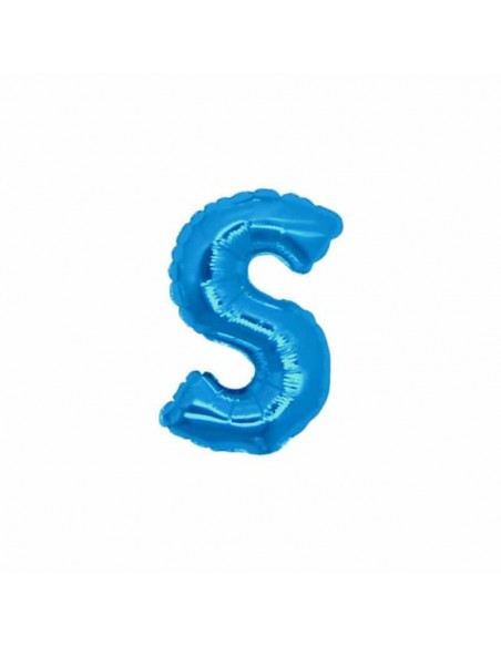 PALLONE LETTERA MINI "S" BLU CM.18 - L'Officina delle feste