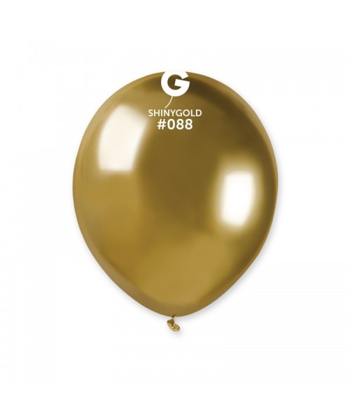 PALLONE LATTICE 5" /13CM SHINY GOLD 100PZ - L'Officina delle