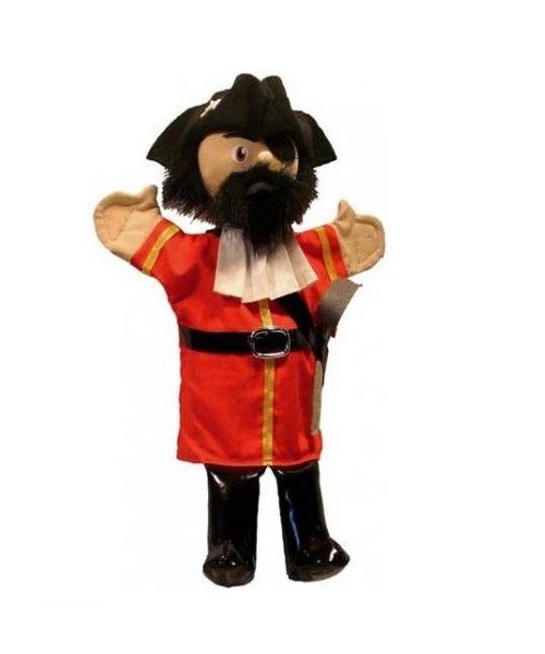 Marionetta stoffa capitan pirata 35cm - L'Officina delle feste