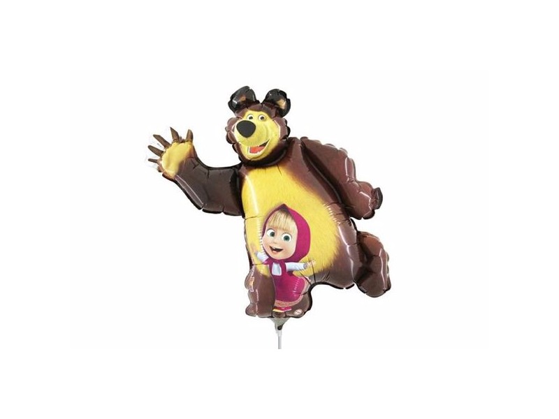 PALLONE MINI SHAPE MASHA E ORSO CM. 35 - L'Officina delle feste