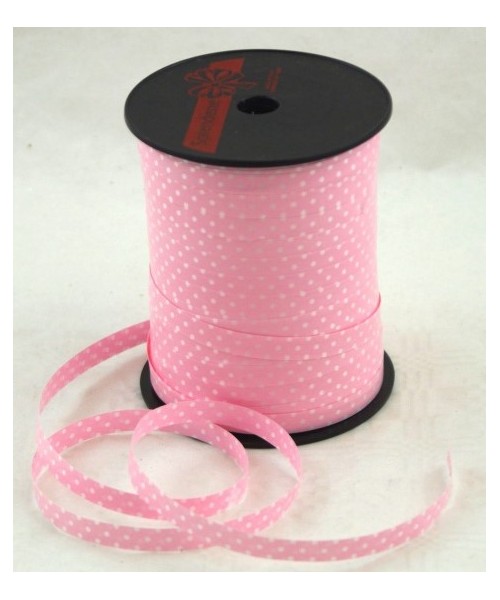 NASTRO ROSA CON POIS BIFACCIALE MM10X250M - L'Officina delle