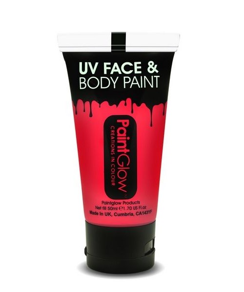 NEON UV FACE & BODY 50ML INTENSE RED - L'Officina delle feste