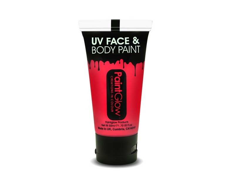 NEON UV FACE & BODY 50ML INTENSE RED - L'Officina delle feste