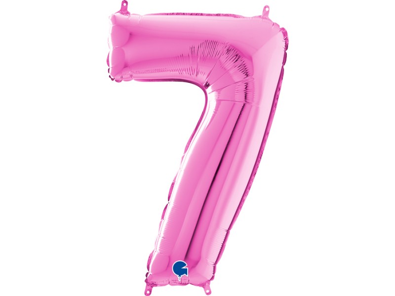 NUMERO MYLAR MEDIO FUXIA 7 CM. 35 - L'Officina delle feste