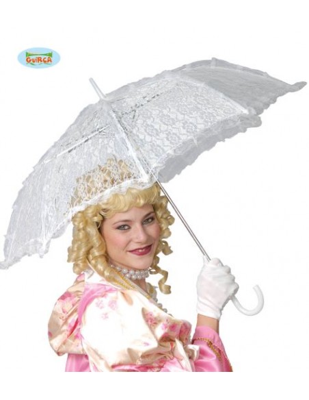 OMBRELLO PIZZO BIANCO 60 X 70 CM - L'Officina delle feste