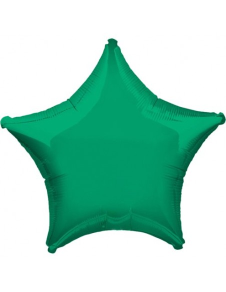 PALLON.FOIL DECO STELLA 18" VERDE - L'Officina delle feste