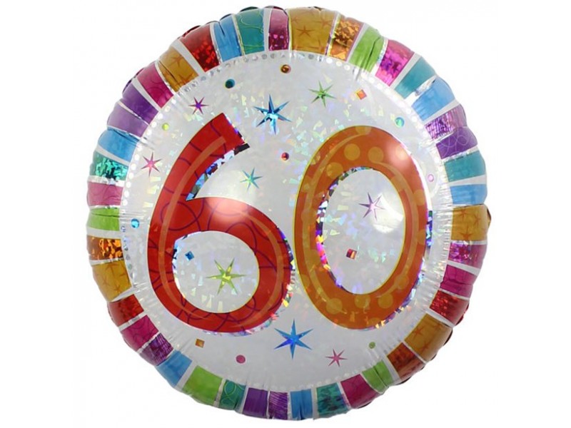 PALLONE MYLAR 18" 45CM PRISMATICO COLOR 60 - L'Officina delle