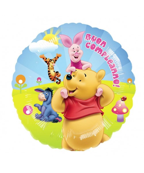 PALLONE 18" POOH BUON COMPLEANNO 2