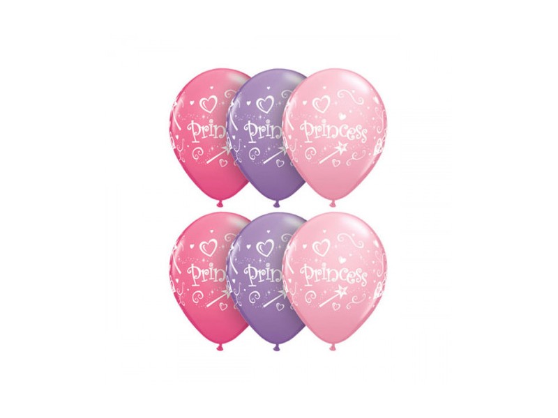 PALLONE LATTICE 12" PRINCESS 3COL.100PZ - L'Officina delle feste