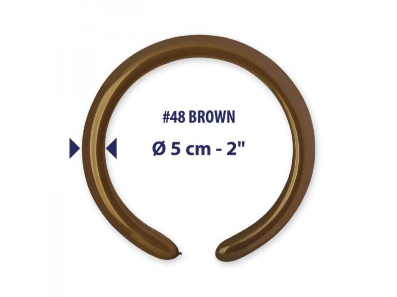 PALLONE LATTICE 260 MARRONE PZ.100 - L'Officina delle feste