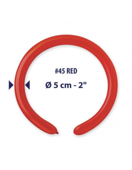 PALLONE LATTICE 260 ROSSO PZ.100 - L'Officina delle feste