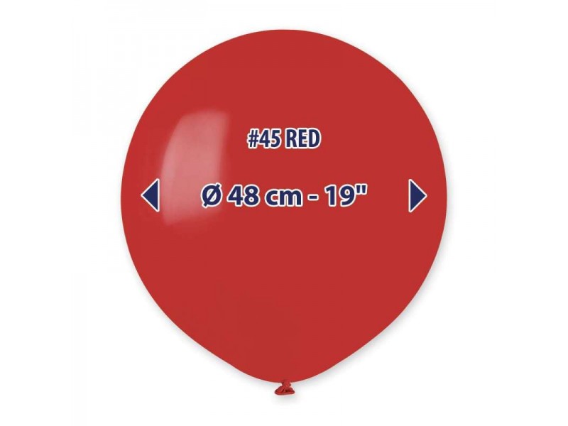 PALLONE LATTICE 48CM 19" ROSSO 1PZ - L'Officina delle feste