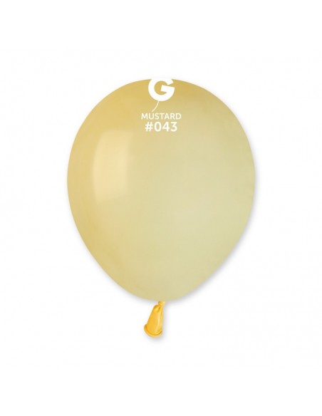 PALLONE LATTICE 5" PZ.100 GIALLO MOSTARDA 13CM - L'Officina