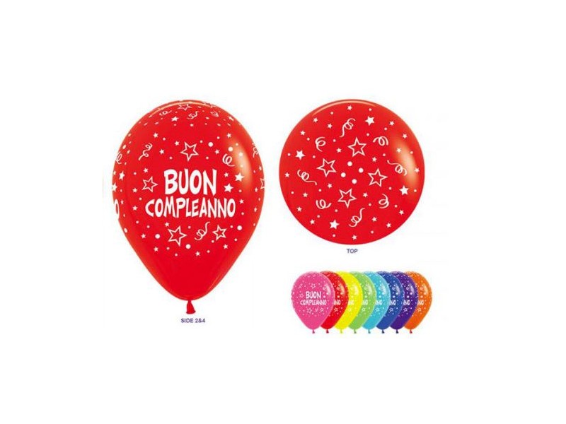 PALLONE LATTICE BUON COMPL. ASS. 12" 100PZ - L'Officina delle