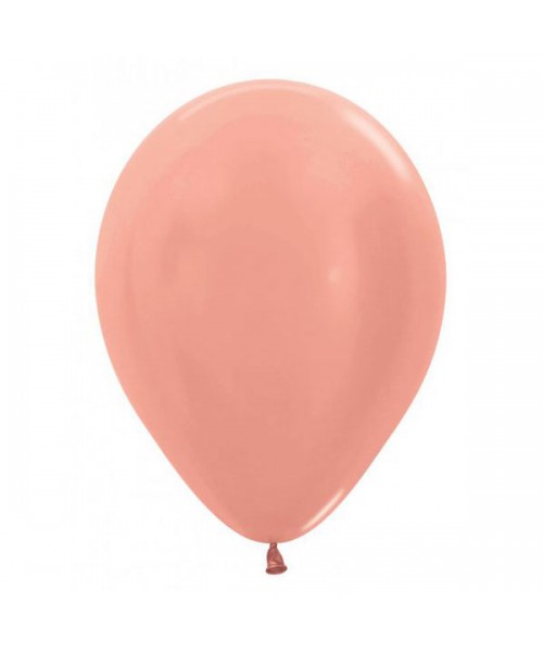 PALLONE LATTICE ROSE GOLD PERL 5" 13CM 100PZ - L'Officina delle