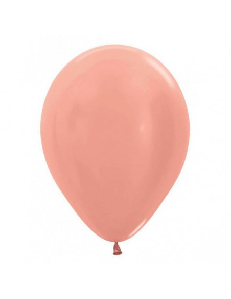 PALLONE LATTICE ROSE GOLD PERL 5" 13CM 100PZ - L'Officina delle