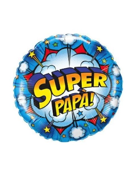 PALLONE MINI SHAPE 9" AUGURI PAPA' 23CM - L'Officina delle feste