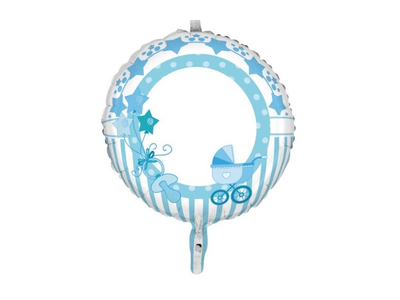 PALLONE MYLAR 18" CM.45 LITTLE BABY CELESTE - L'Officina delle