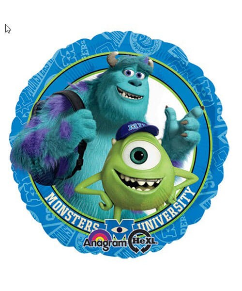PALLONE MYLAR 18" 45CM MONSTERS UNIVERSITY - L'Officina delle