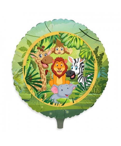 PALLONE MYLAR 18" 45CM JUNGLE - L'Officina delle feste
