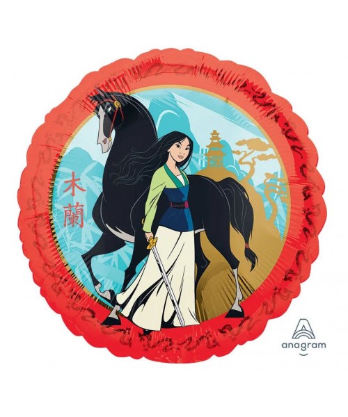 PALLONE MYLAR 18" PRINCIPESSA MULAN 45CM - L'Officina delle