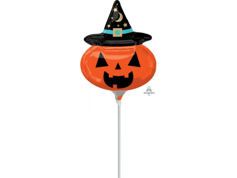 PALLONE MYLAR MINISHAPE WITCHY PUMPKIN - L'Officina delle feste