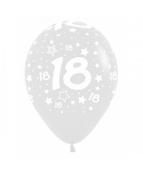 PALLONE LATTICE12" 18 ANNI STARS 30CM PZ.50 - L'Officina delle