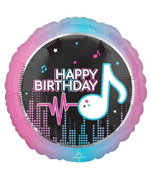 PALLONE MYLAR 18" HAPPY BIRTHDAY TIK TOK 45CM - L'Officina