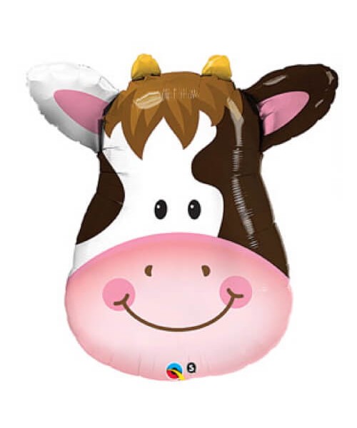 PALLONE MYLAR 32" TESTA MUCCA 81CM - L'Officina delle feste