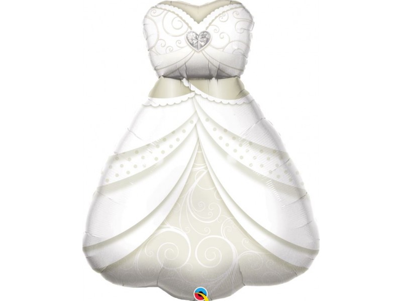 PALLONE MYLAR 38" SPOSA WEDDING DRESS 97CM - L'Officina delle