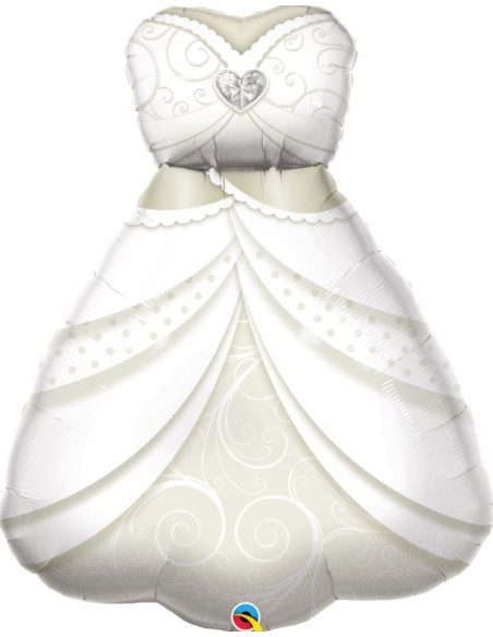 PALLONE MYLAR 38" SPOSA WEDDING DRESS 97CM - L'Officina delle