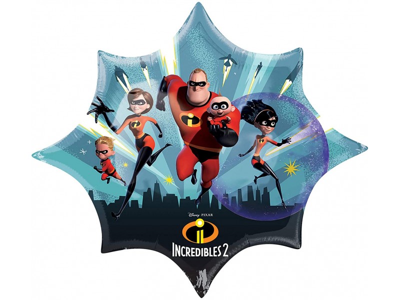 PALLONE MYLAR GLI INCREDIBILI 2 88X73CM - L'Officina delle feste