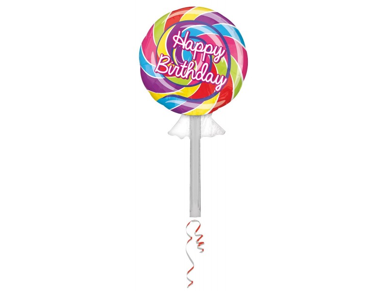 PALLONE MYLAR LECCA LECCA H. BIRTHDAY106X53CM - L'Officina