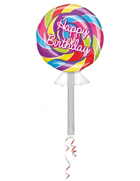 PALLONE MYLAR LECCA LECCA H. BIRTHDAY106X53CM - L'Officina
