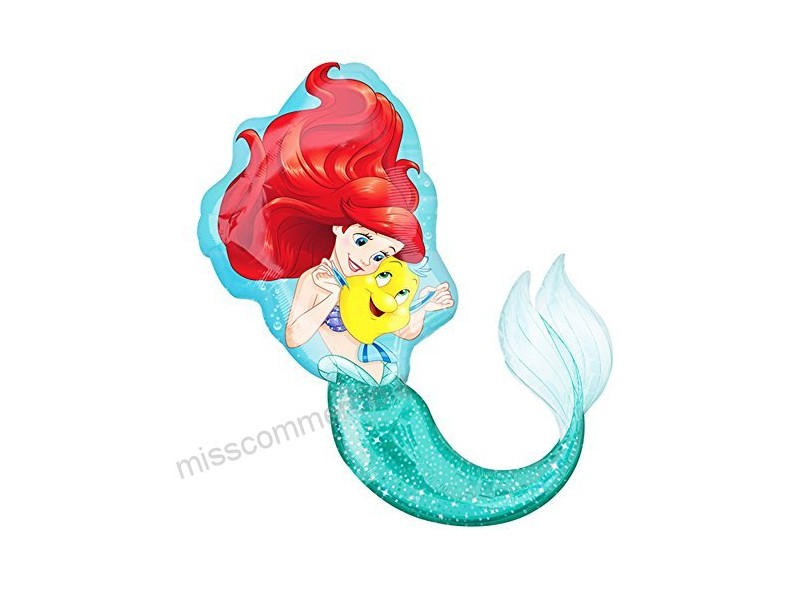 PALLONE MYLAR LITTLE MARMAID SIRENETTA 71X86CM. - L'Officina