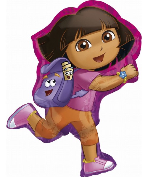 PALLONE MYLAR DORA L'ESPORATRICE 53X81 cm - L'Officina delle