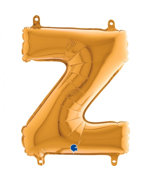 PALLONE MYLAR LETTERA " Z " ORO CM.35H - L'Officina delle feste