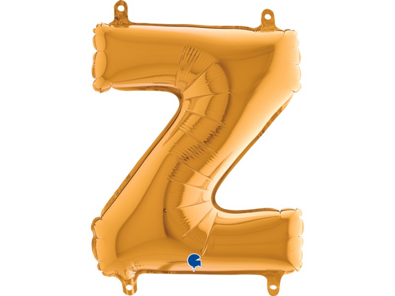 PALLONE MYLAR LETTERA " Z " ORO CM.35H - L'Officina delle feste