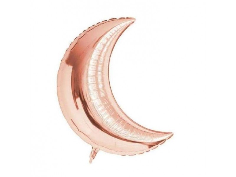 PALLONE MYLAR 35" LUNA ROSE GOLD 89CM - L'Officina delle feste
