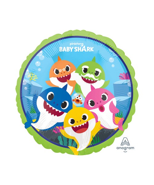 PALLONE MYLAR 45CM BABY SHARK 45CM - L'Officina delle feste