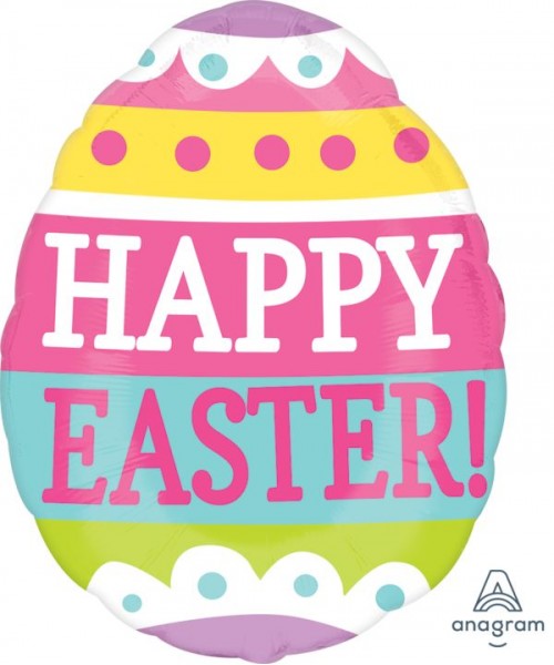 PALLONE MYLAR UOVO DI PASQUA 40CM - L'Officina delle feste