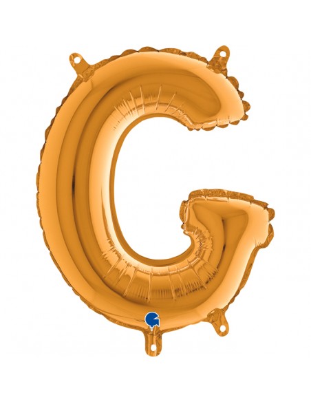 PALLONE MYLAR LETTERA " G " ORO 35CM - L'Officina delle feste