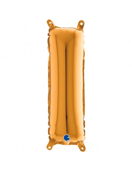 PALLONE MYLAR LETTERA " I " ORO CM. 35 - L'Officina delle feste