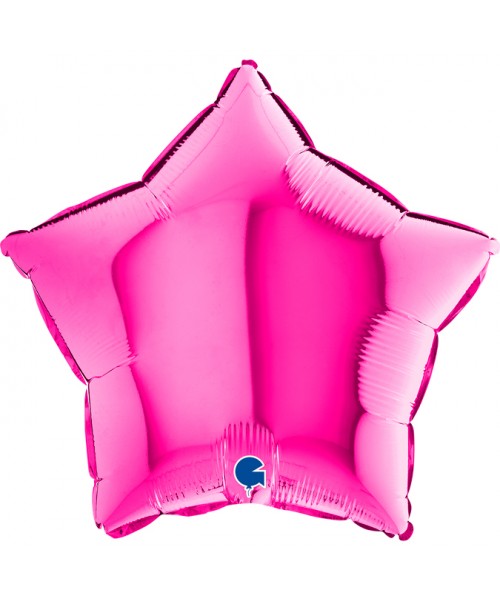 PALLONE MYLAR STELLA 18" FUCSIA CM. 45 - L'Officina delle feste