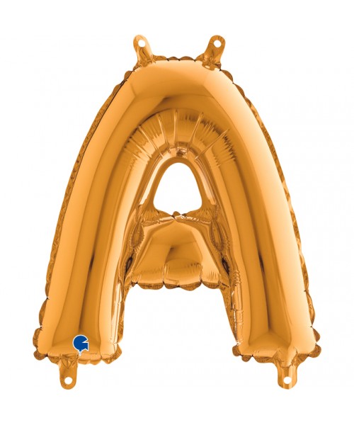 PALLONE MYLAR LETTERA " A " ORO CM. 35 - L'Officina delle feste