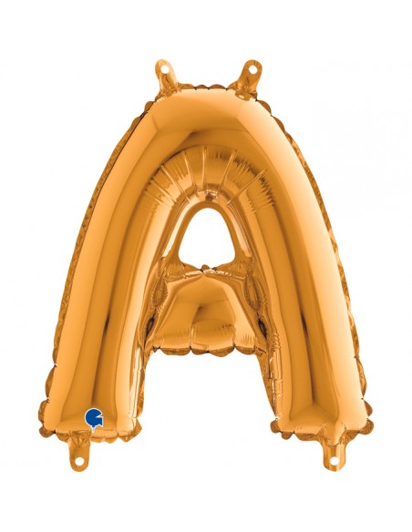 PALLONE MYLAR LETTERA " A " ORO CM. 35 - L'Officina delle feste