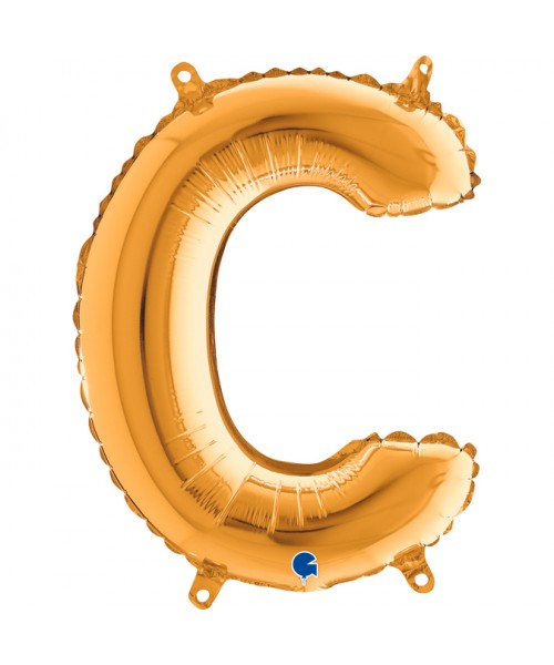 PALLONE MYLAR LETTERA " C " ORO 35CM - L'Officina delle feste