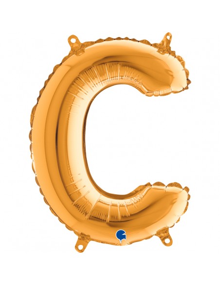 PALLONE MYLAR LETTERA " C " ORO 35CM - L'Officina delle feste