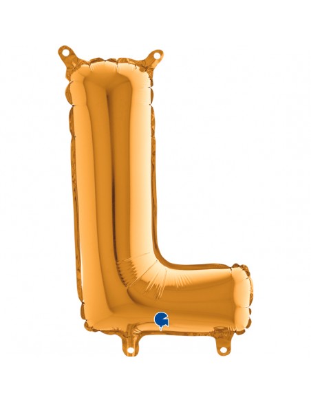 PALLONE MYLAR LETTERA " L " ORO CM.35H - L'Officina delle feste