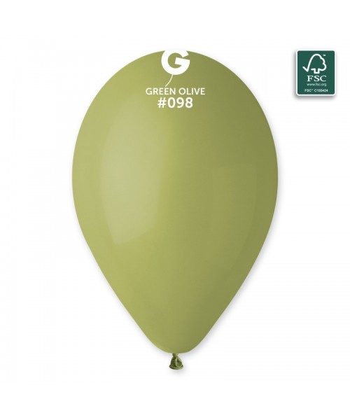 PALLONI LATTICE 12" PZ.100 VERDE OLIVA - L'Officina delle feste